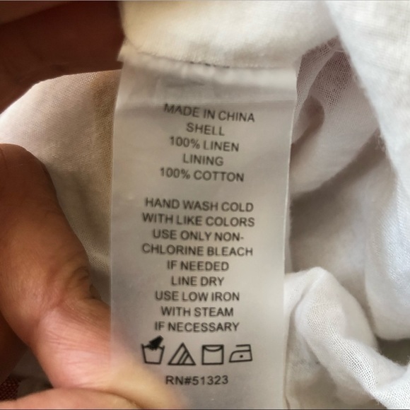 Vince Camuto Linen Split Leg Wrap Waist Tie Pants - Picture 8 of 8